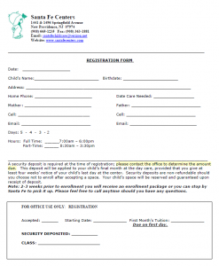 Print & Handwrite Registration Form